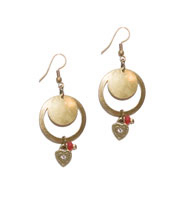 love charm earrings
